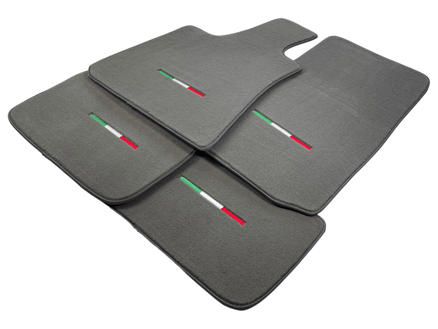Gray Floor Mats For Maserati Ghibli 2013-2022 Italy Edition - AutoWin