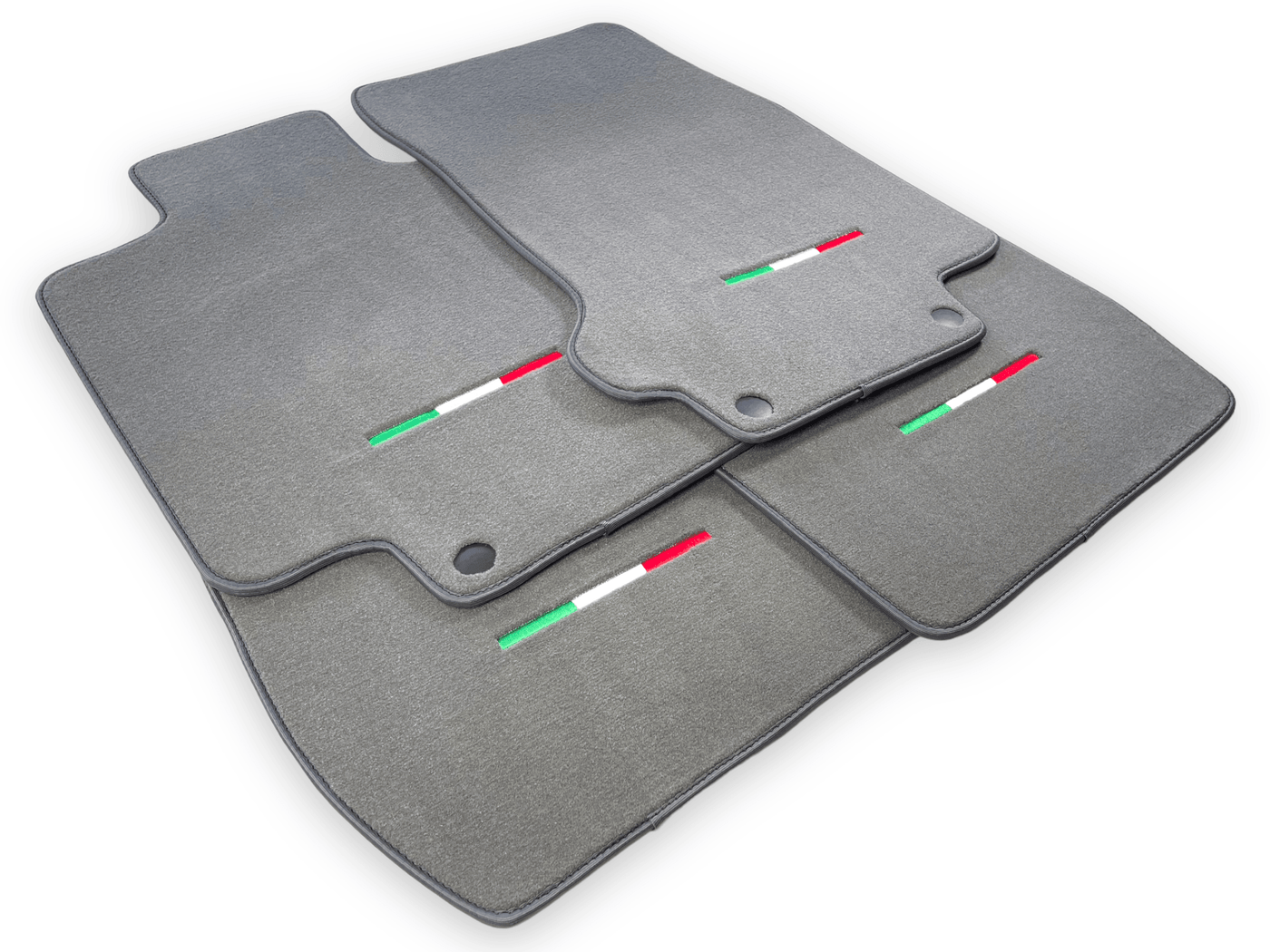 Gray Floor Mats For Maserati GranTurismo (2007-2019) IT Edition - AutoWin