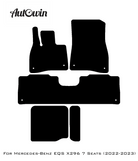 Gray Floor Mats For Mercedes Benz EQS-Class X296 (2022-2023) | Limited Edition - AutoWin