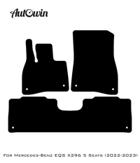 Gray Luxury Floor Mats For Mercedes Benz EQS-Class X296 (2022-2023) | ER56 Design - AutoWin