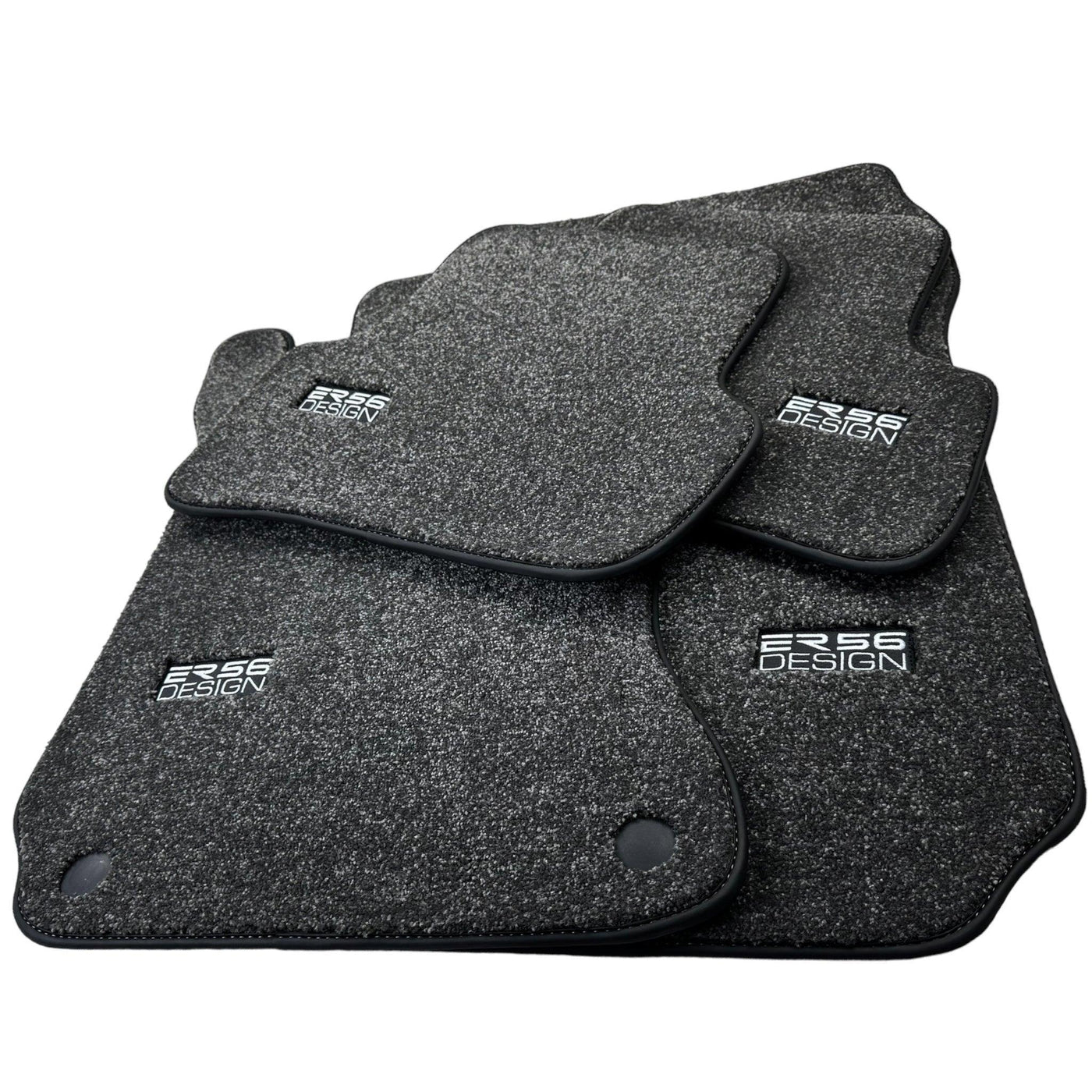 Gray Luxury Floor Mats For Mercedes Benz V-Class 447 Front (2019-2023) | ER56 Design - AutoWin