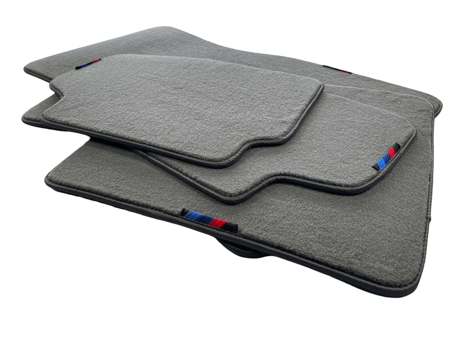 Gray Red Floor Mats For BMW 3 Series E90 With M Package AutoWin Brand - AutoWin
