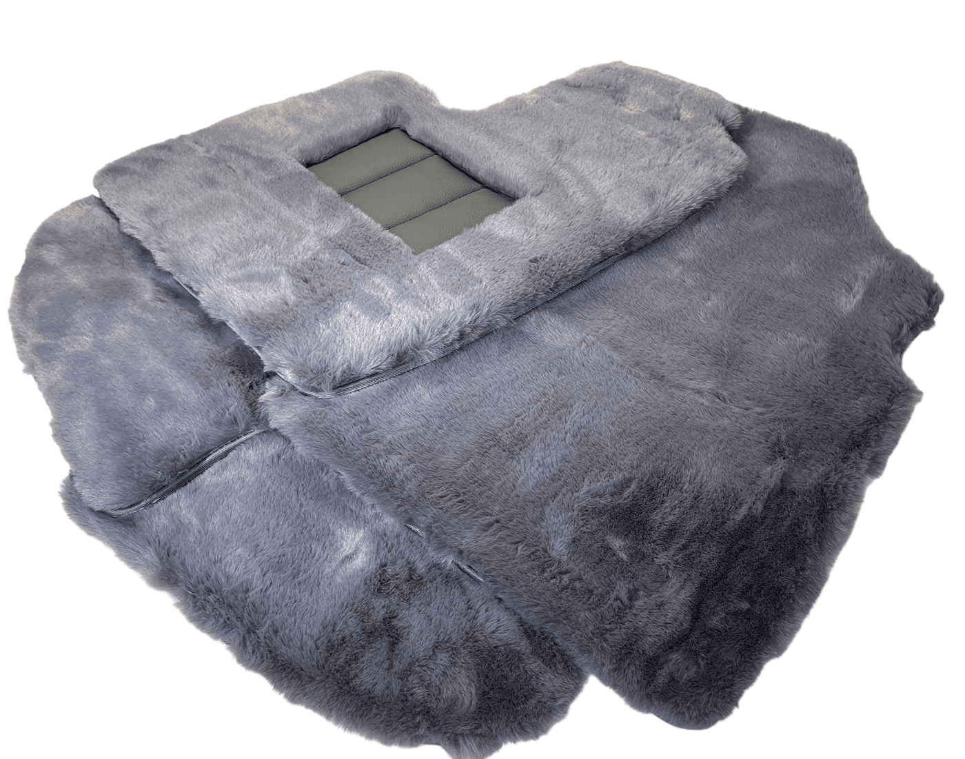 Gray Sheepskin Floor Mats For Bentley Continental GT (2003–2017) Er56 Design - AutoWin