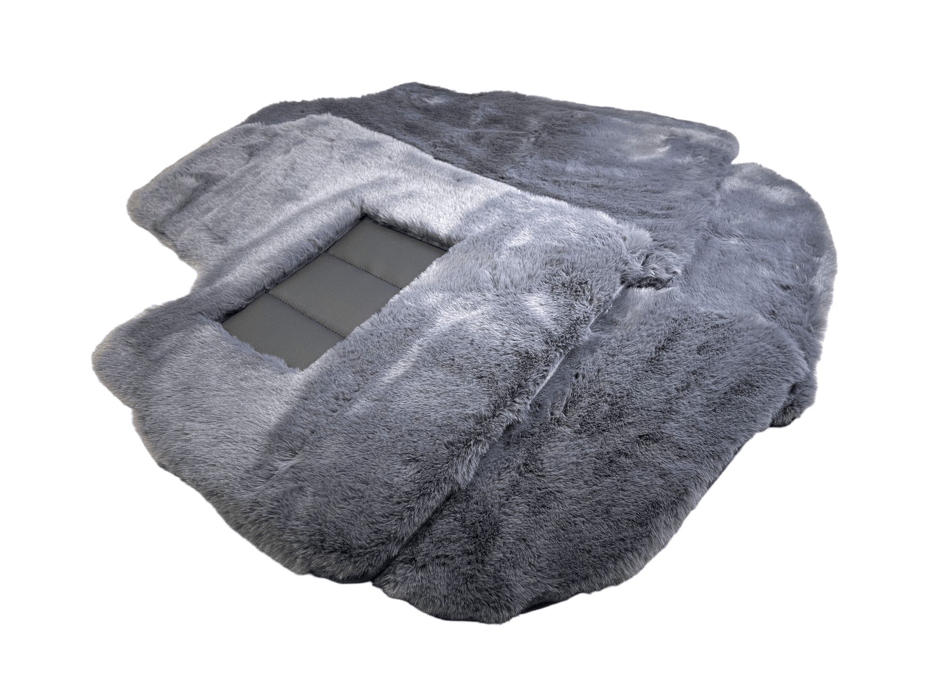 Gray Sheepskin Floor Mats For Bentley Continental GT (2003–2017) Er56 Design - AutoWin