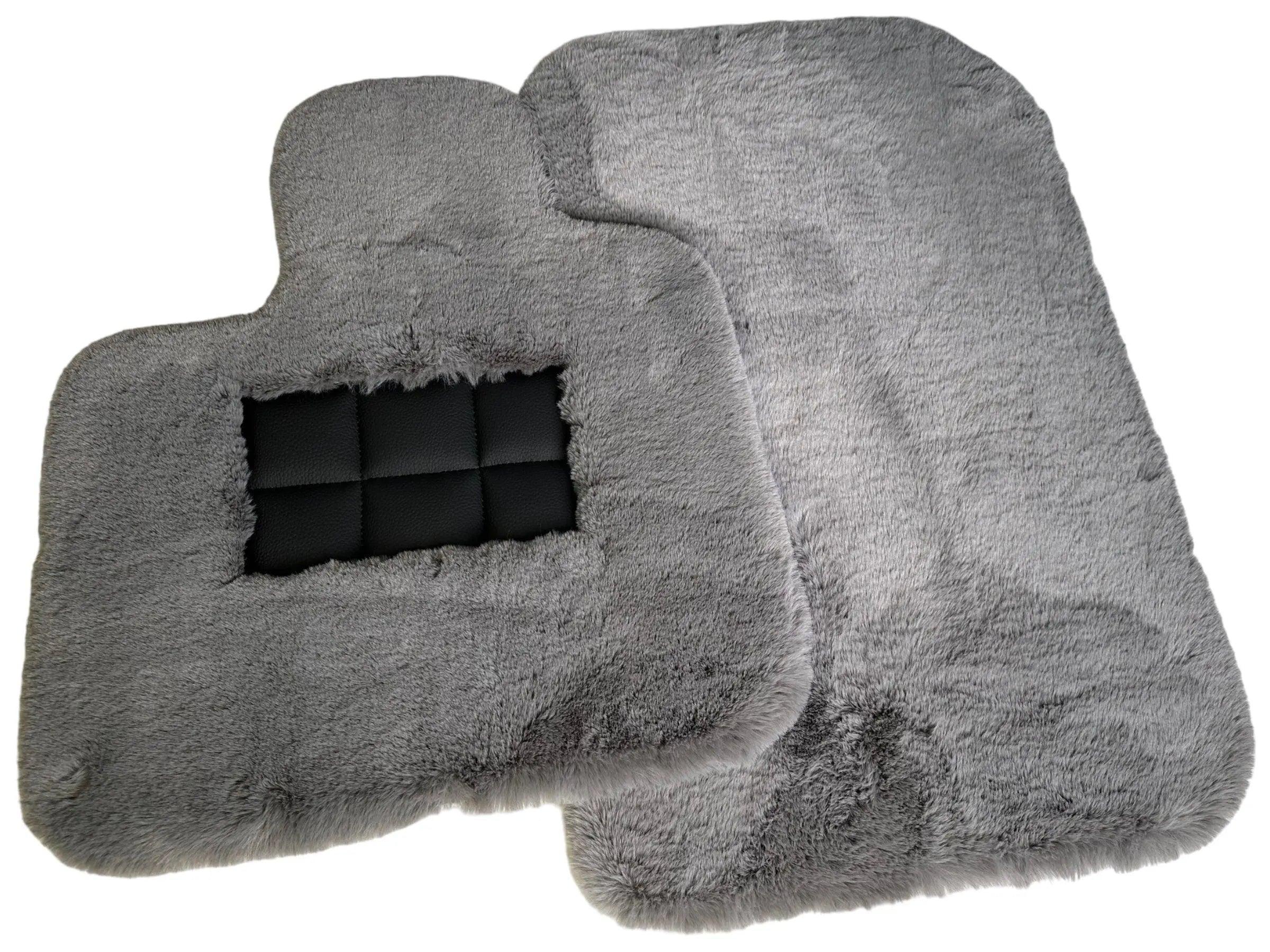 Gray Sheepskin Floor Mats For Bentley Mulsanne (2010-2020) Er56 Design Brand - AutoWin