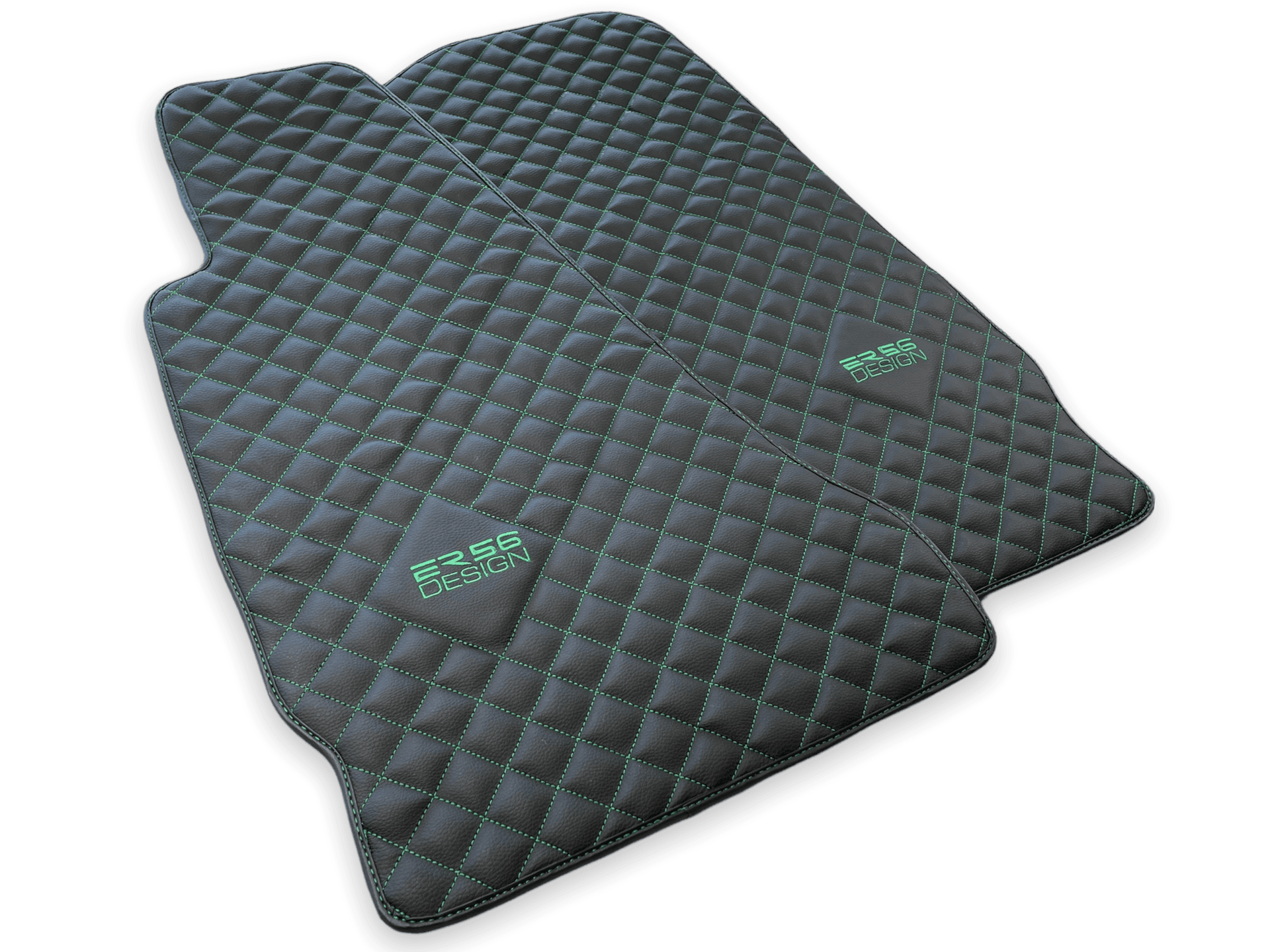 Leather Floor Mats For Aston Martin DB9 (2004-2016) ER56 Design - AutoWin