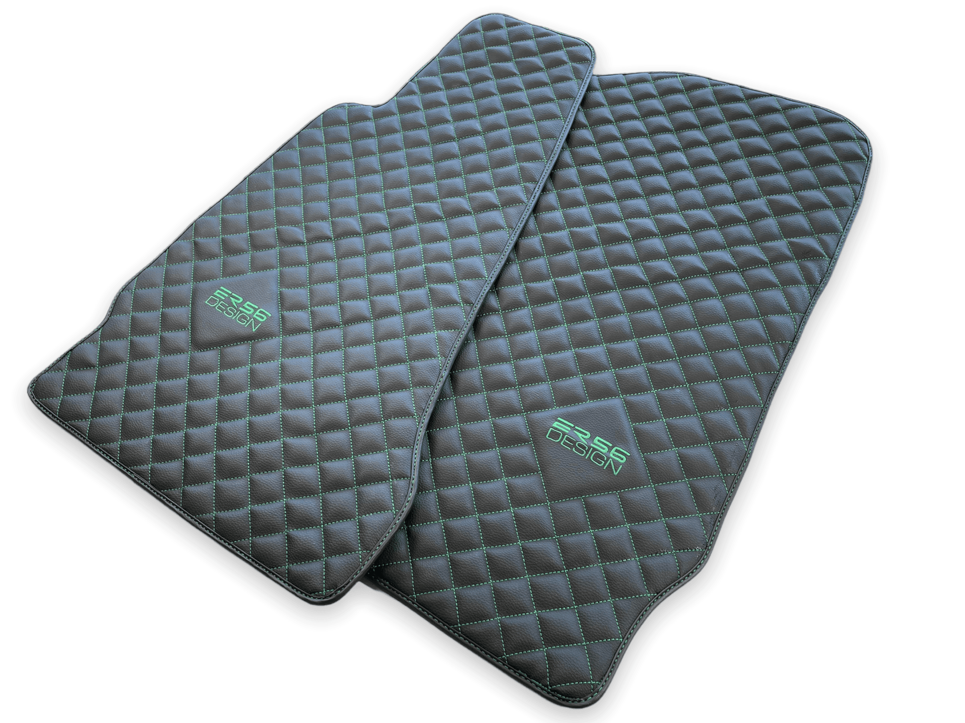 Leather Floor Mats For Aston Martin DB9 (2004-2016) ER56 Design - AutoWin