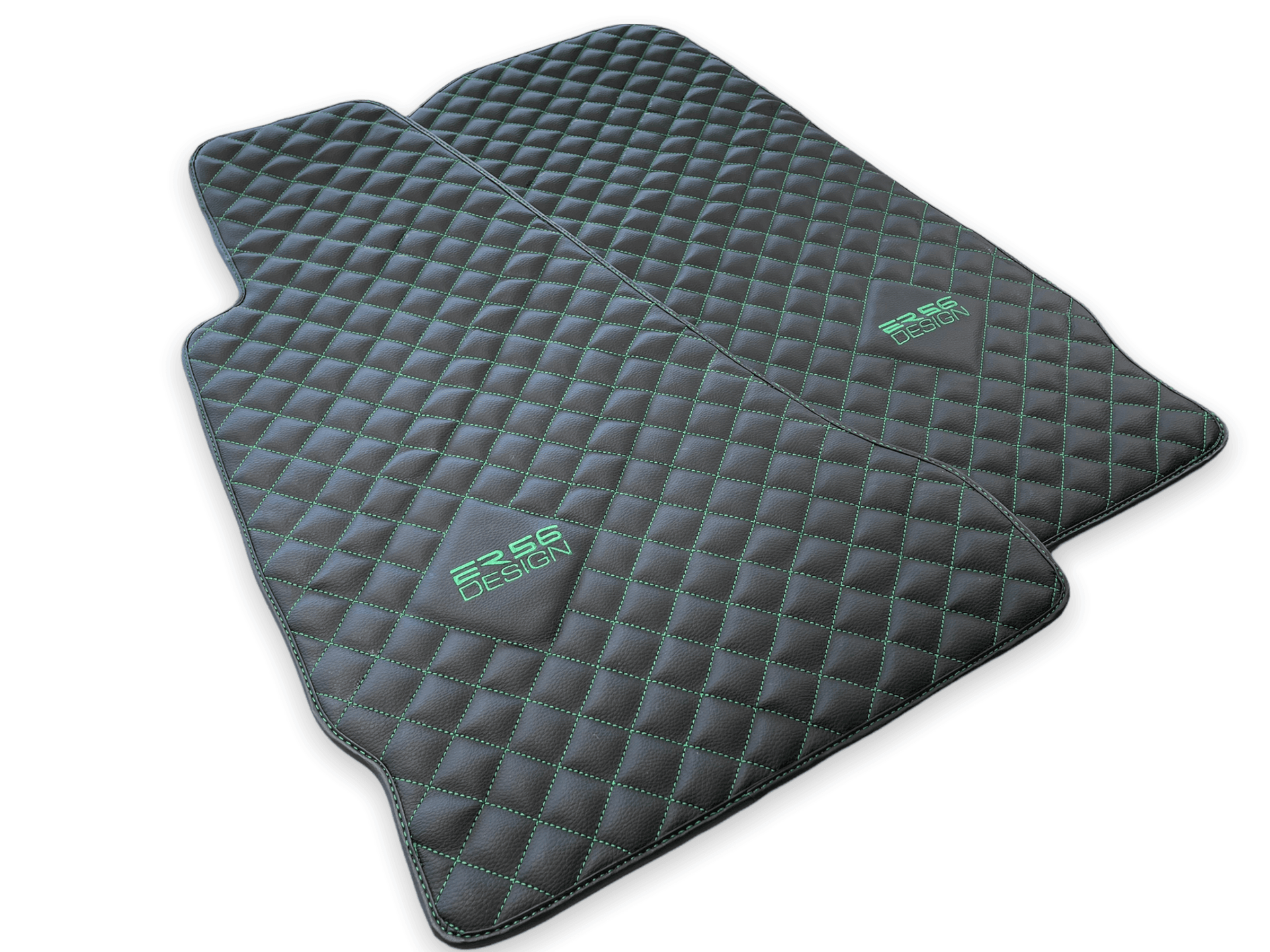 Leather Floor Mats For Aston Martin DB9 (2004-2016) ER56 Design - AutoWin
