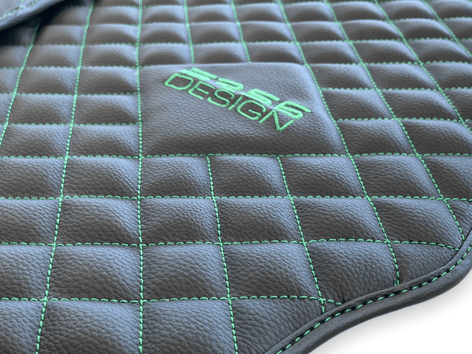 Leather Floor Mats For Aston Martin DB9 (2004-2016) ER56 Design - AutoWin