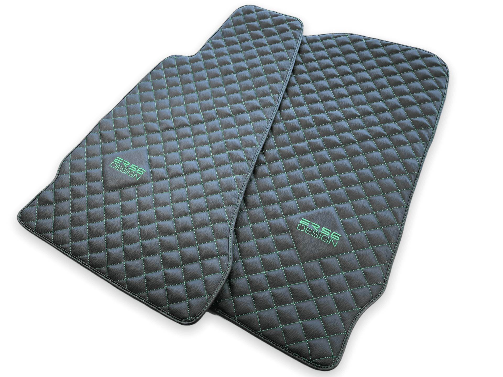 Leather Floor Mats For Aston Martin DB9 (2004-2016) ER56 Design - AutoWin