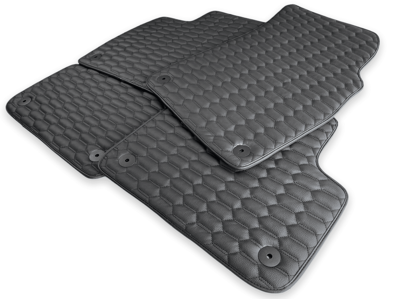 Leather Floor Mats for Audi Q8 (2018-2023) AutoWin Brand - AutoWin