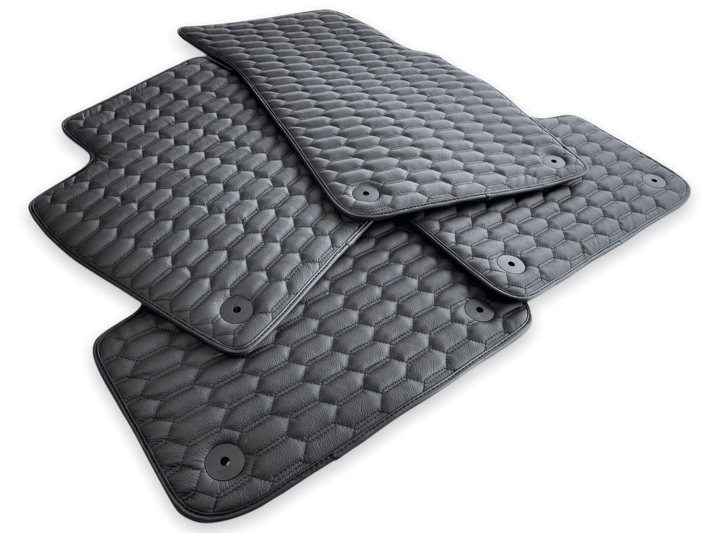 Leather Floor Mats for Audi Q8 (2018-2023) AutoWin Brand - AutoWin