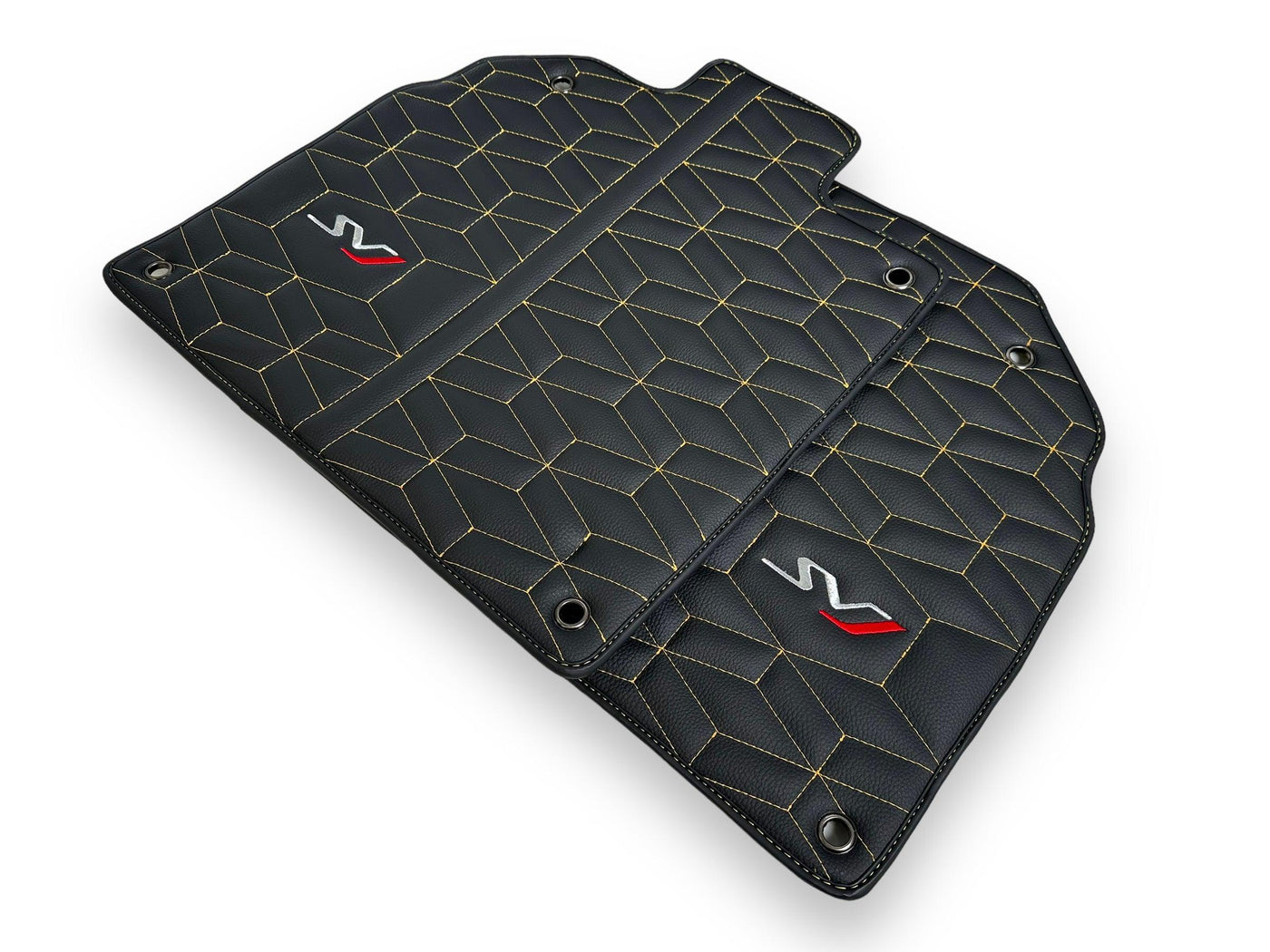 Leather Floor Mats for Lamborghini Aventador SVJ Limited Edition - AutoWin