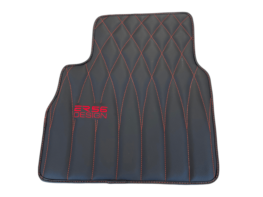 Leather Floor Mats For Mercedes-Benz G Class 1990–2018 W463 ER56 Design - AutoWin