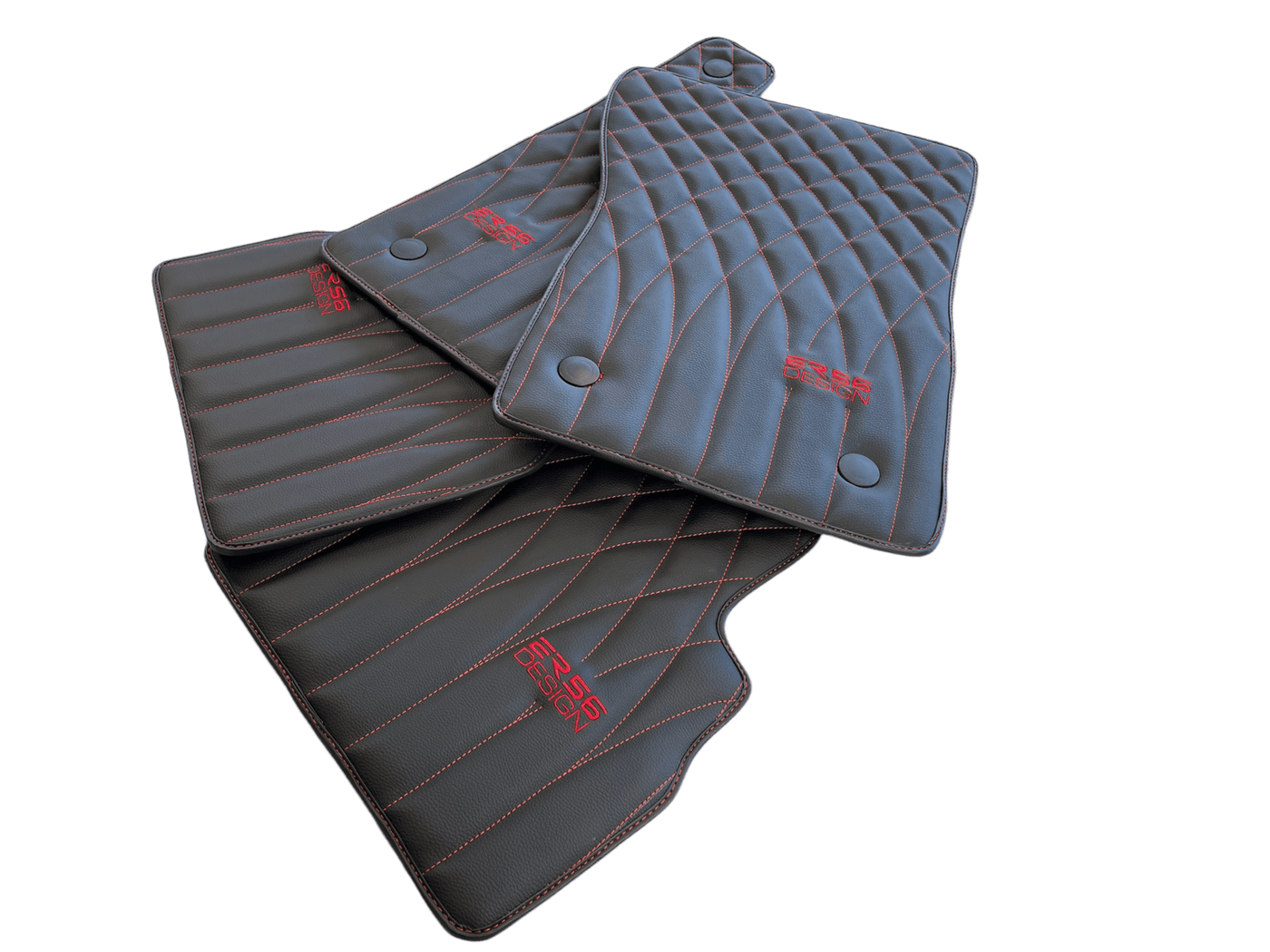 Leather Floor Mats For Mercedes-Benz G Class 1990–2018 W463 ER56 Design - AutoWin