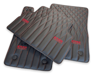 Leather Floor Mats For Mercedes-Benz G Class 1990–2018 W463 ER56 Design - AutoWin
