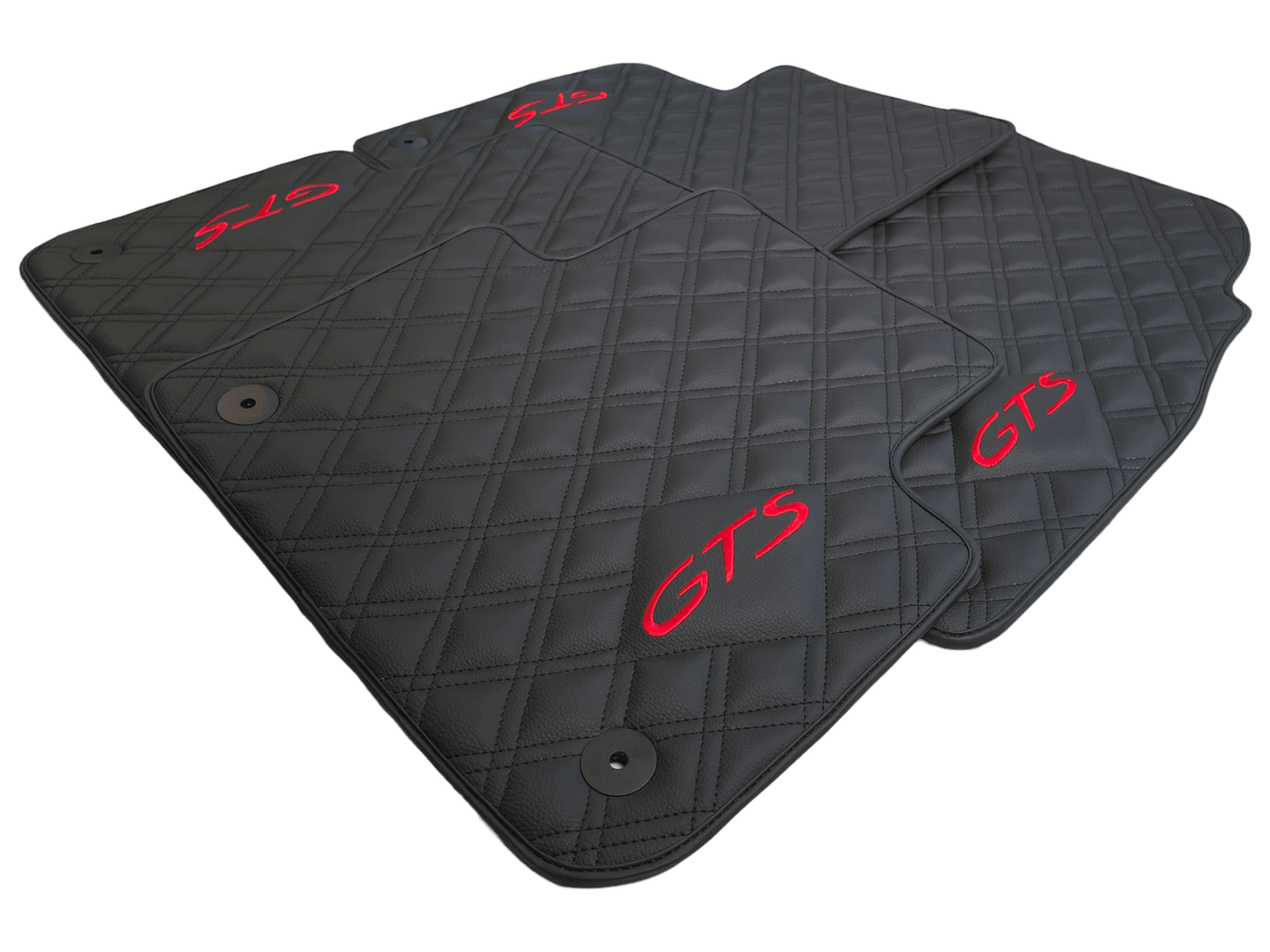 Leather Floor Mats for Porsche Cayenne GTS 2018-2023 - AutoWin