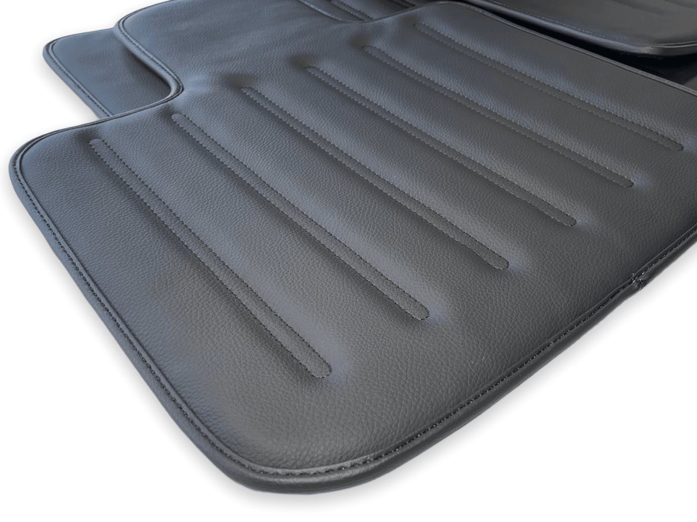 Leather Floor Mats For Rolls Royce Black Badge Dawn Rr6 2016-2023 Black - AutoWin