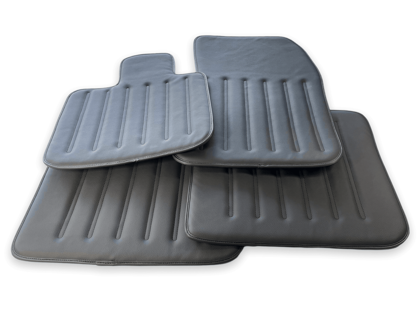 Leather Floor Mats For Rolls Royce Shadow 1965-1977 Black - AutoWin