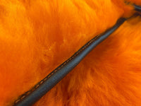 Orange Sheepskin Floor Mats For Rolls Royce Dawn Rr6 2016-2023 Er56 Design Brand - AutoWin