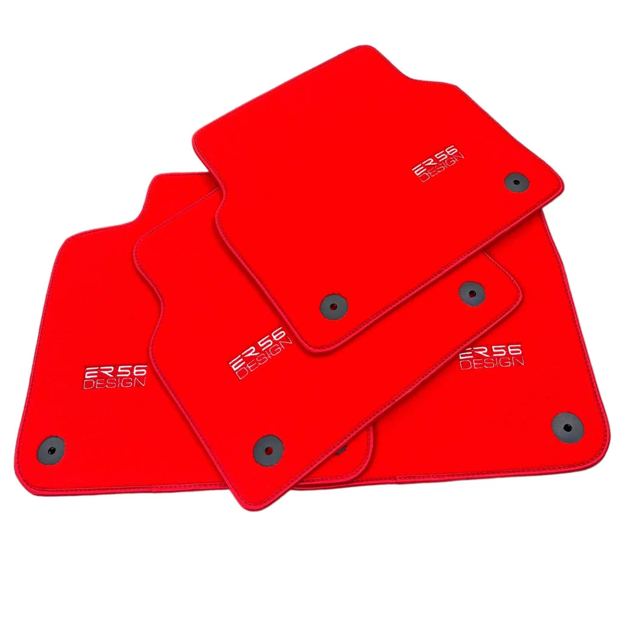 Red Floor Mats for A6 - C8 Avant (2018-2023) | ER56 Design - AutoWin