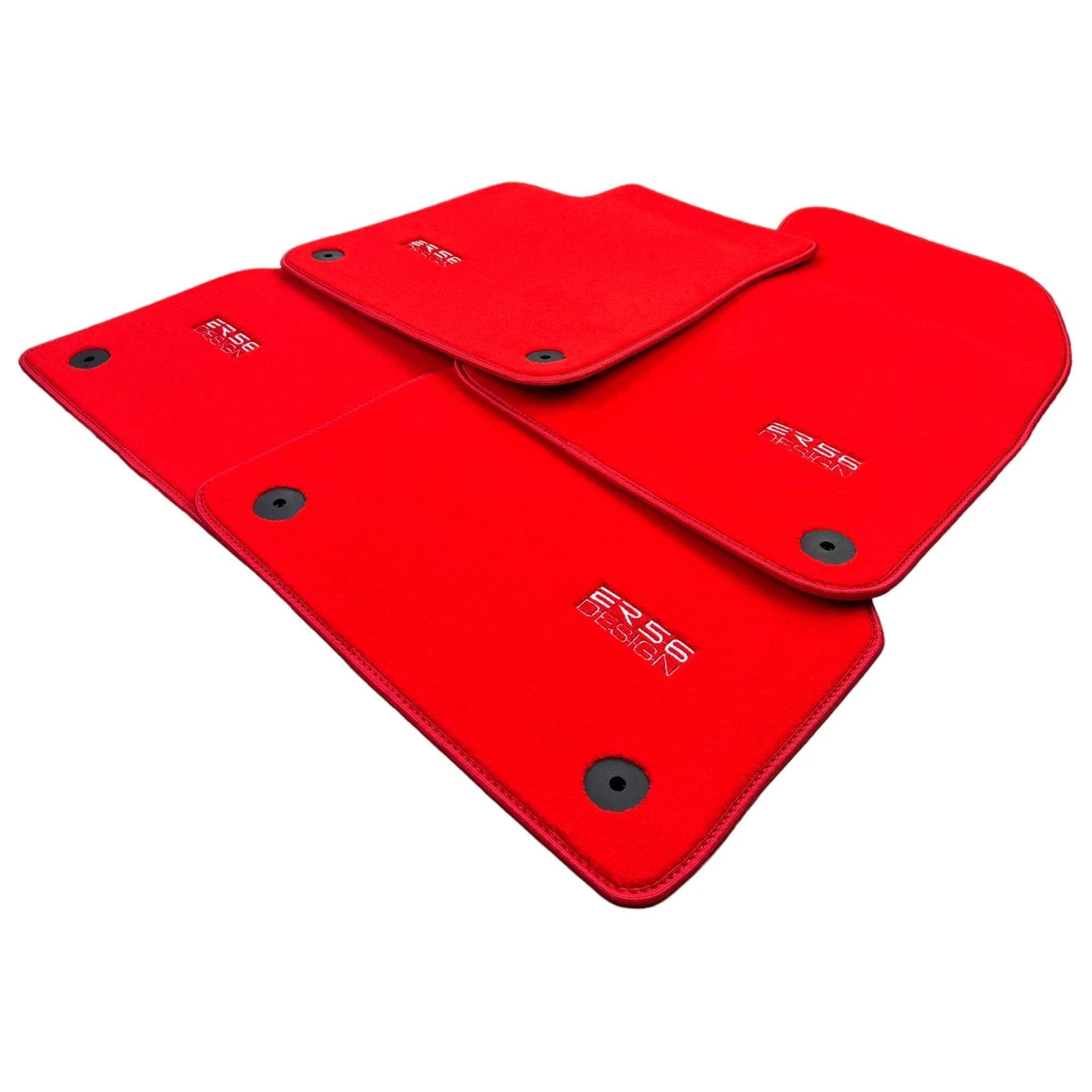 Red Floor Mats for A6 - C8 Avant (2018-2023) | ER56 Design - AutoWin