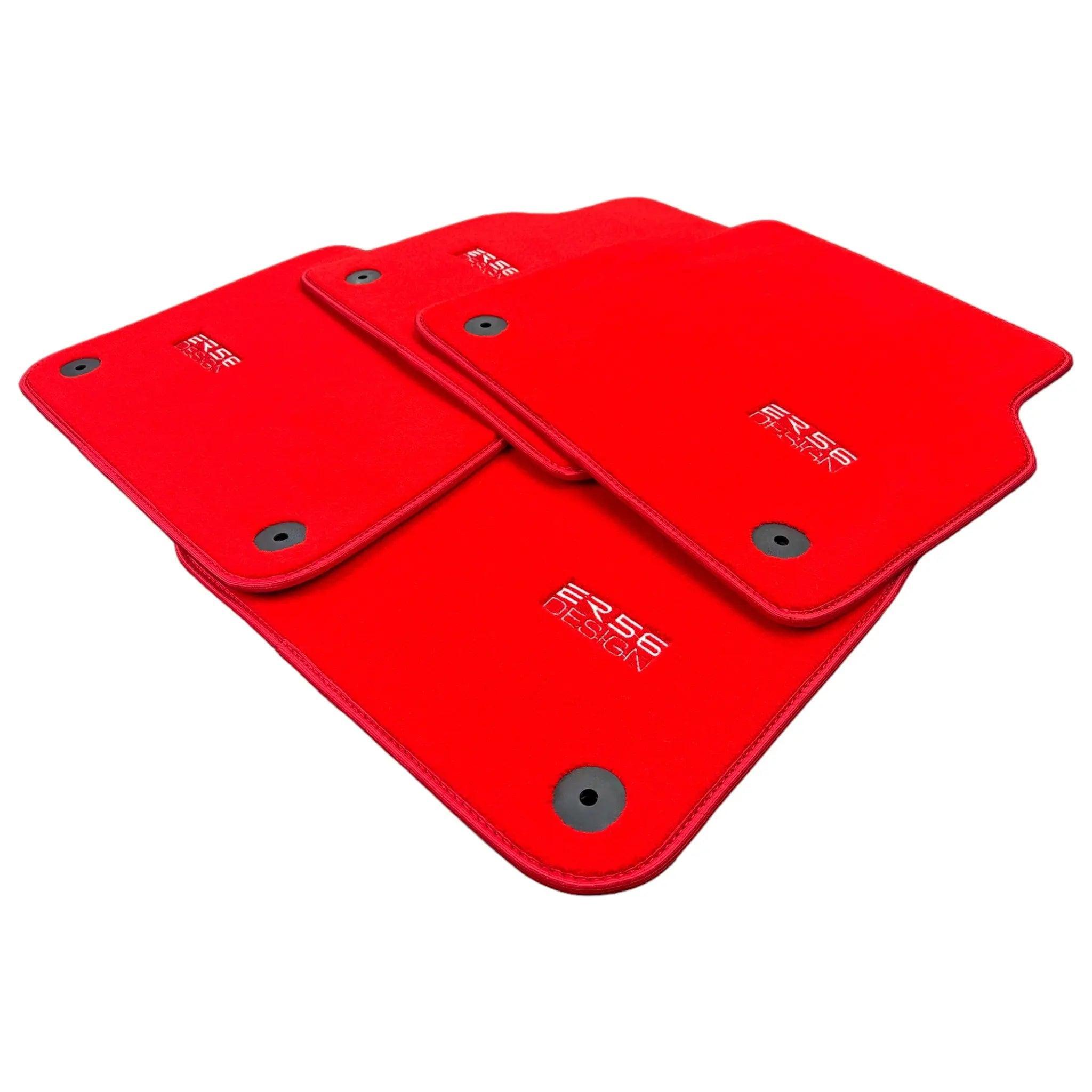 Red Floor Mats for A6 - C8 Avant (2018-2023) | ER56 Design - AutoWin