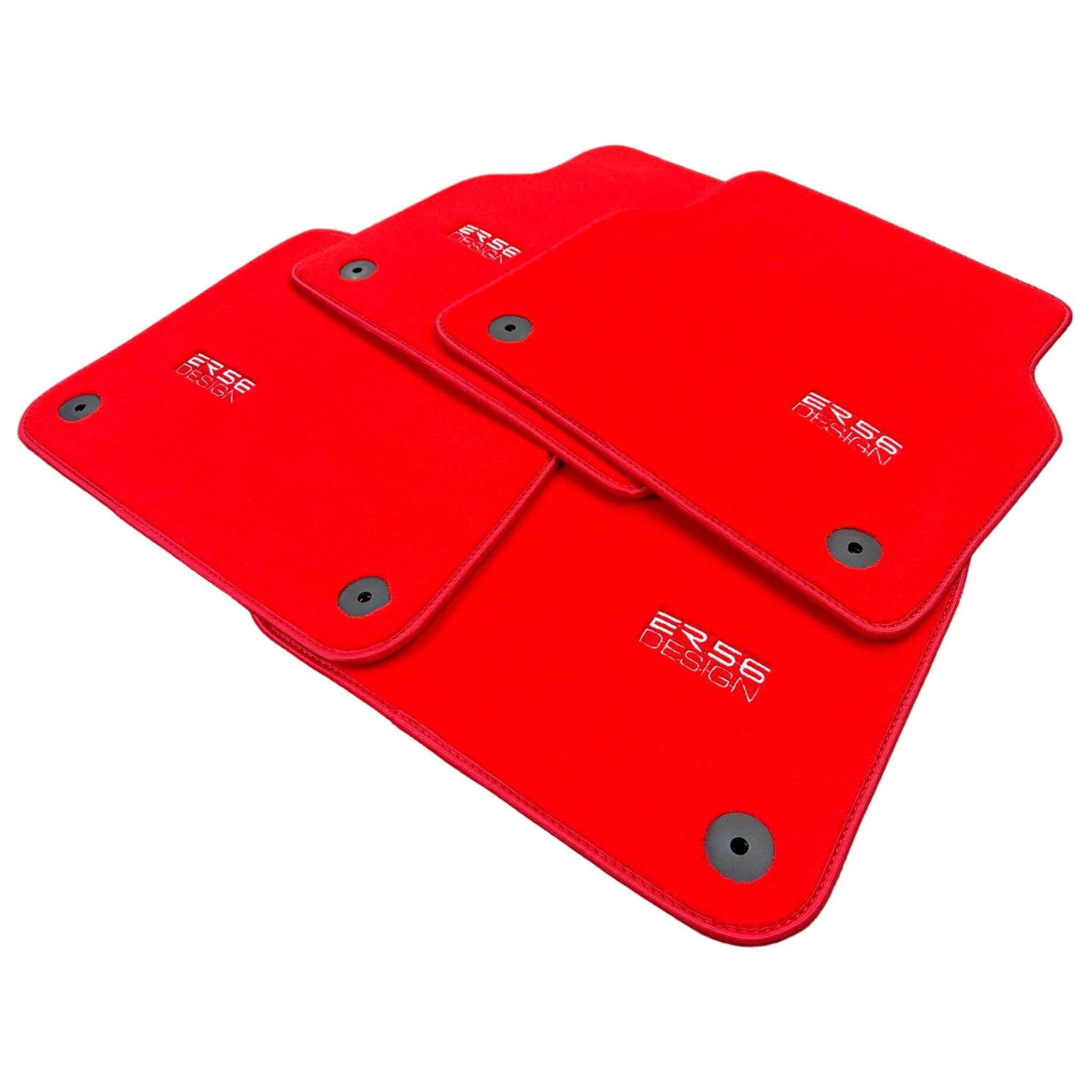 Red Floor Mats for A6 - C8 Avant (2018-2023) | ER56 Design - AutoWin