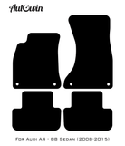 Red Floor Mats for Audi A4 - B8 Sedan (2008-2015) | ER56 Design - AutoWin