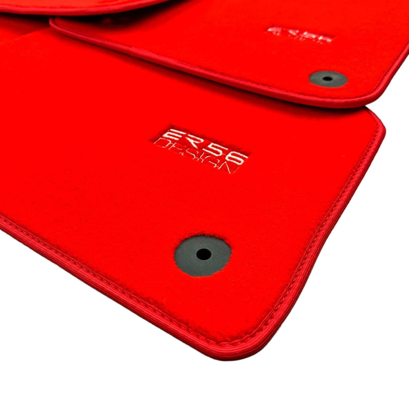 Red Floor Mats for Audi A4 - B9 Avant (2018-2019) | ER56 Design - AutoWin