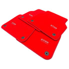 Red Floor Mats for Audi A6 - C6 Allroad Quattro Long (2006-2008) | ER56 Design - AutoWin