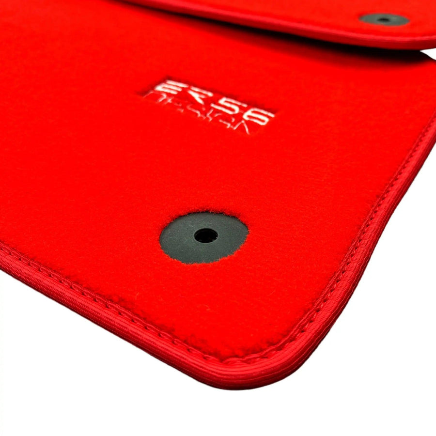 Red Floor Mats for Audi A6 - C7 Avant (2011-2018) | ER56 Design - AutoWin