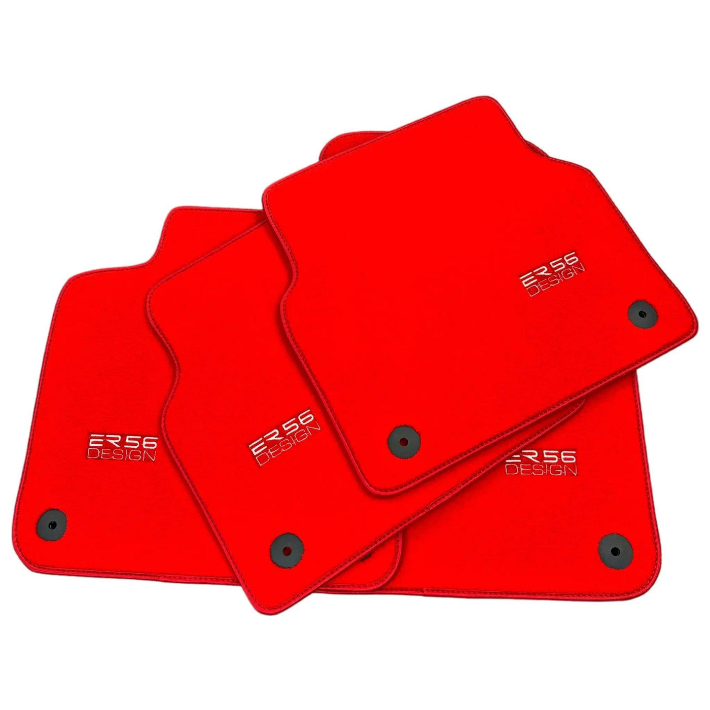 Red Floor Mats for Audi A8 A8 D4 Long (2010-2017) | ER56 Design - AutoWin
