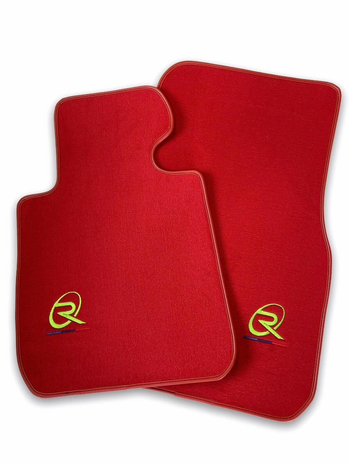 Red Floor Mats For BMW 3 Series F34 GT (2013-2020) ROVBUT Brand Tailored Set Perfect Fit Green SNIP Collection - AutoWin