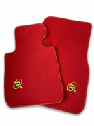 Red Floor Mats For BMW 3 Series F34 GT (2013-2020) ROVBUT Brand Tailored Set Perfect Fit Green SNIP Collection - AutoWin