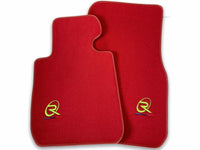 Red Floor Mats For BMW 5 Series G31 Wagon ROVBUT Brand Tailored Set Perfect Fit Green SNIP Collection - AutoWin