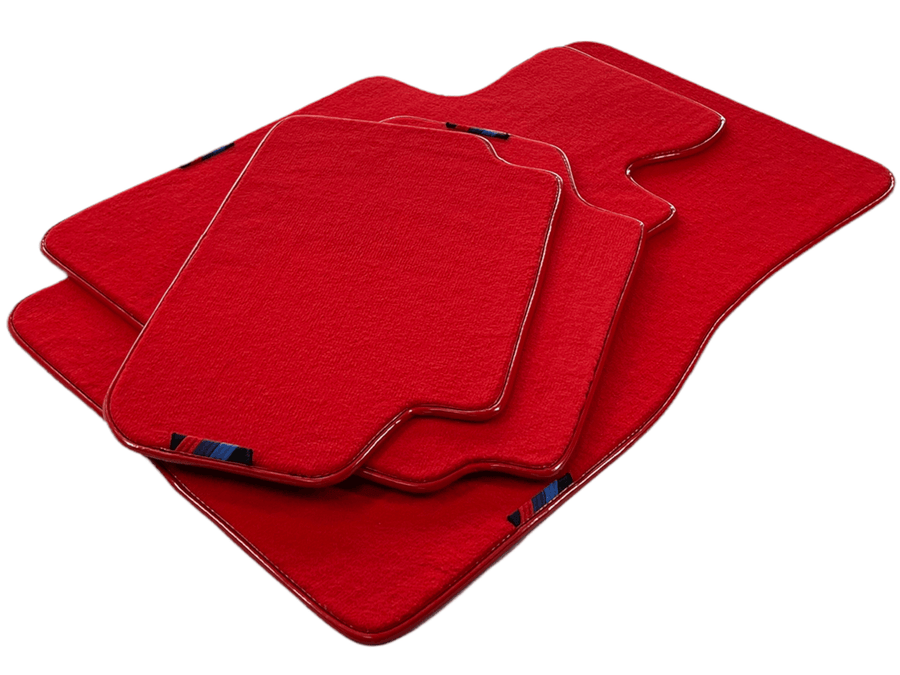 Red Floor Mats For BMW X2 Series F39 With M Package - AutoWin