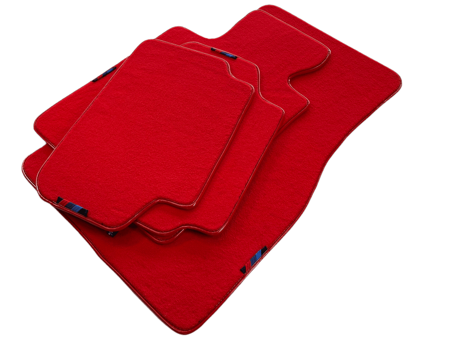 Red Floor Mats For BMW X2 Series F39 With M Package - AutoWin