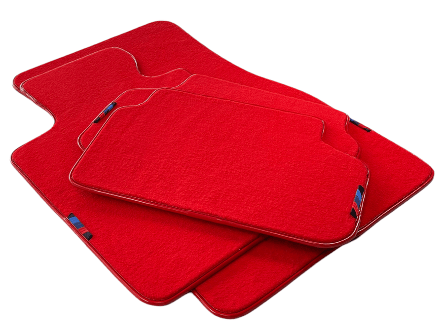Red Floor Mats For BMW X2 Series F39 With M Package - AutoWin