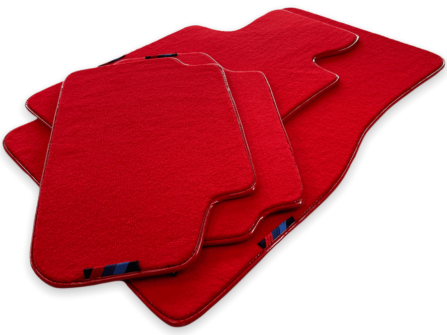 Red Floor Mats For BMW X2 Series F39 With M Package - AutoWin