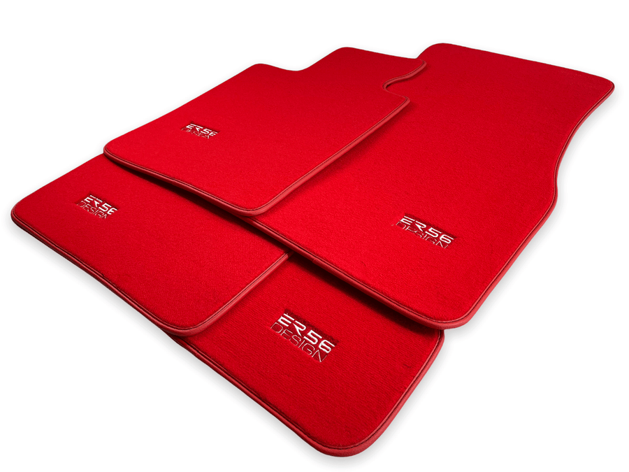 Red Floor Mats For BMW X5 Series E53 - ER56 Design Brand - AutoWin