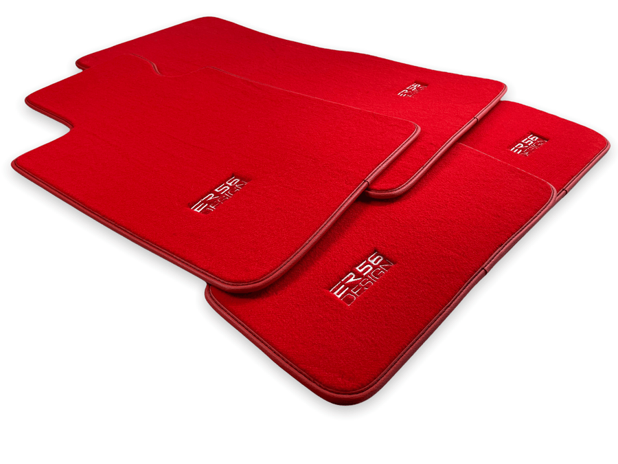 Red Floor Mats For BMW X5 Series E53 - ER56 Design Brand - AutoWin
