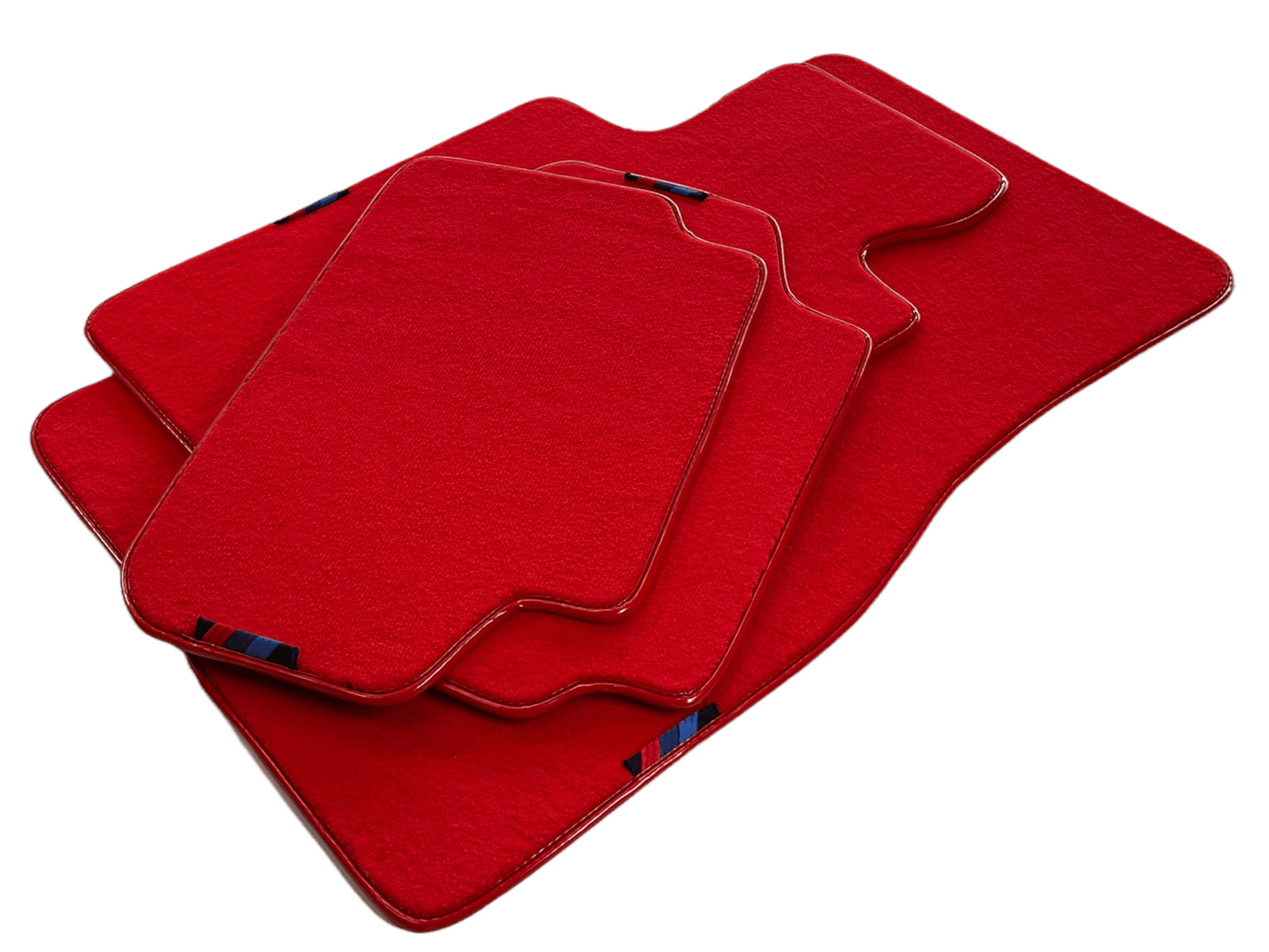 Red Floor Mats For BMW X6 Series E71 With M Package AutoWin Brand - AutoWin