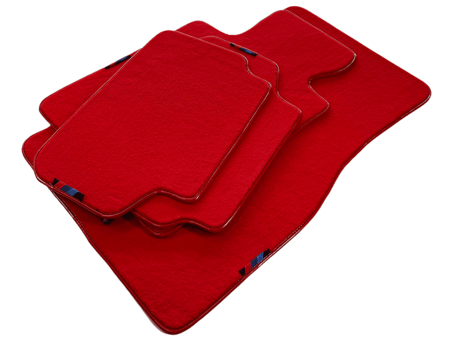 Red Floor Mats for BMW iX (2022-2024) with M Package AutoWin Brand - AutoWin