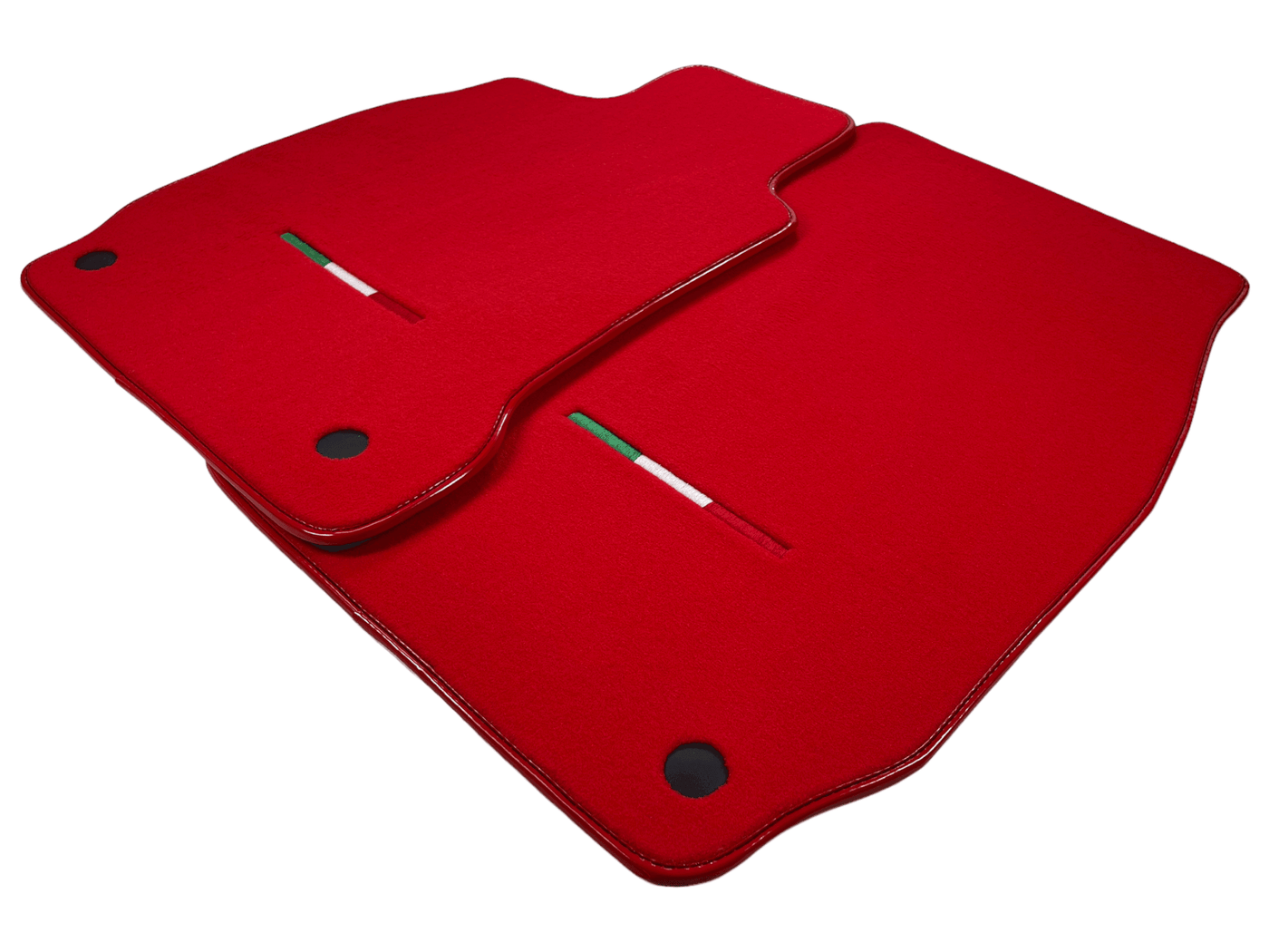 Red Floor Mats For Maserati Quattroporte IT Edition - AutoWin