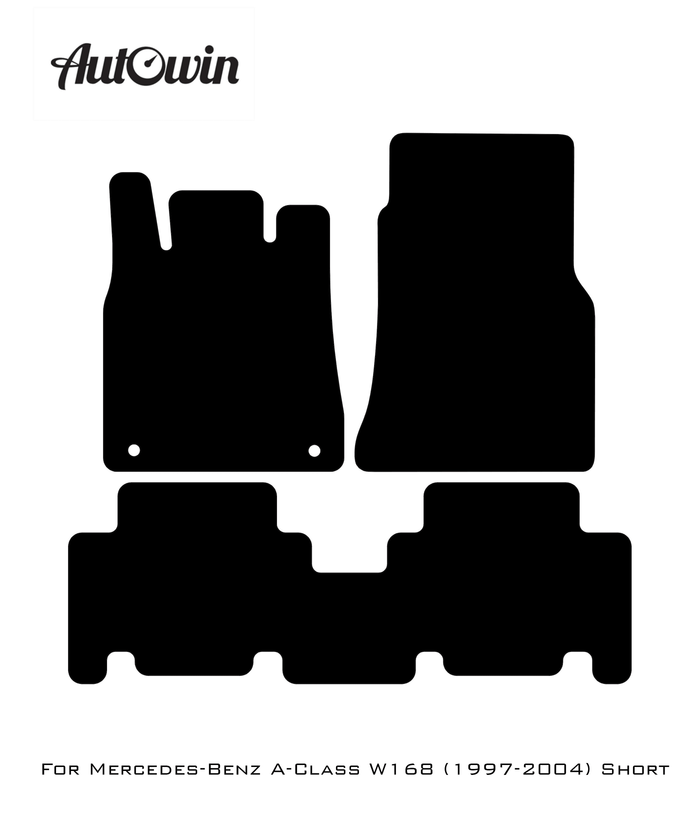 Red Floor Mats For Mercedes Benz A-Class W168 (1997-2004) | Limited Edition - AutoWin