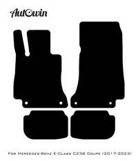 Red Floor Mats For Mercedes Benz E-Class C238 Coupe (2017-2023) | Limited Edition - AutoWin