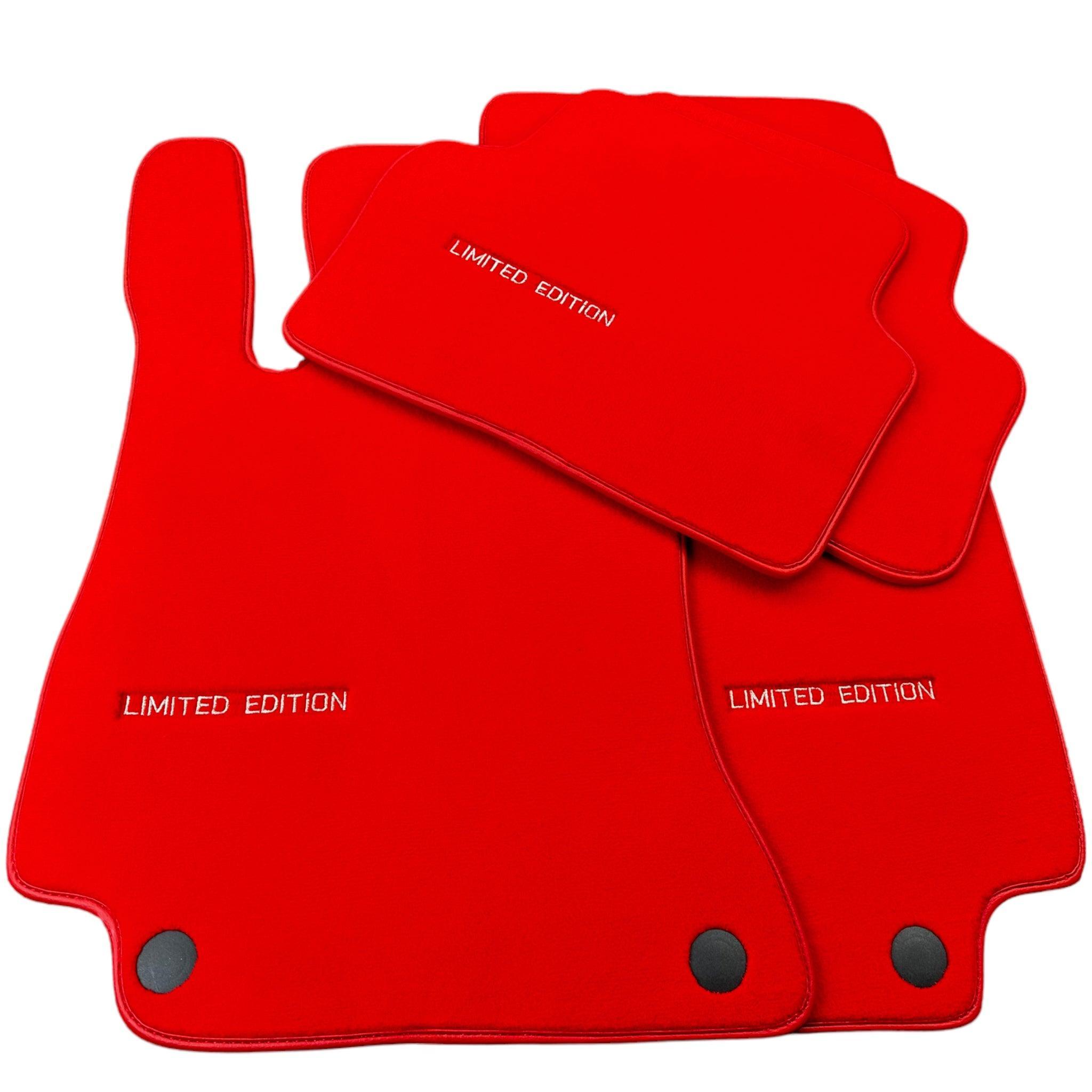 Red Floor Mats For Mercedes Benz GLC-Class C253 Coupe (2020-2023) Hybrid | Limited Edition - AutoWin