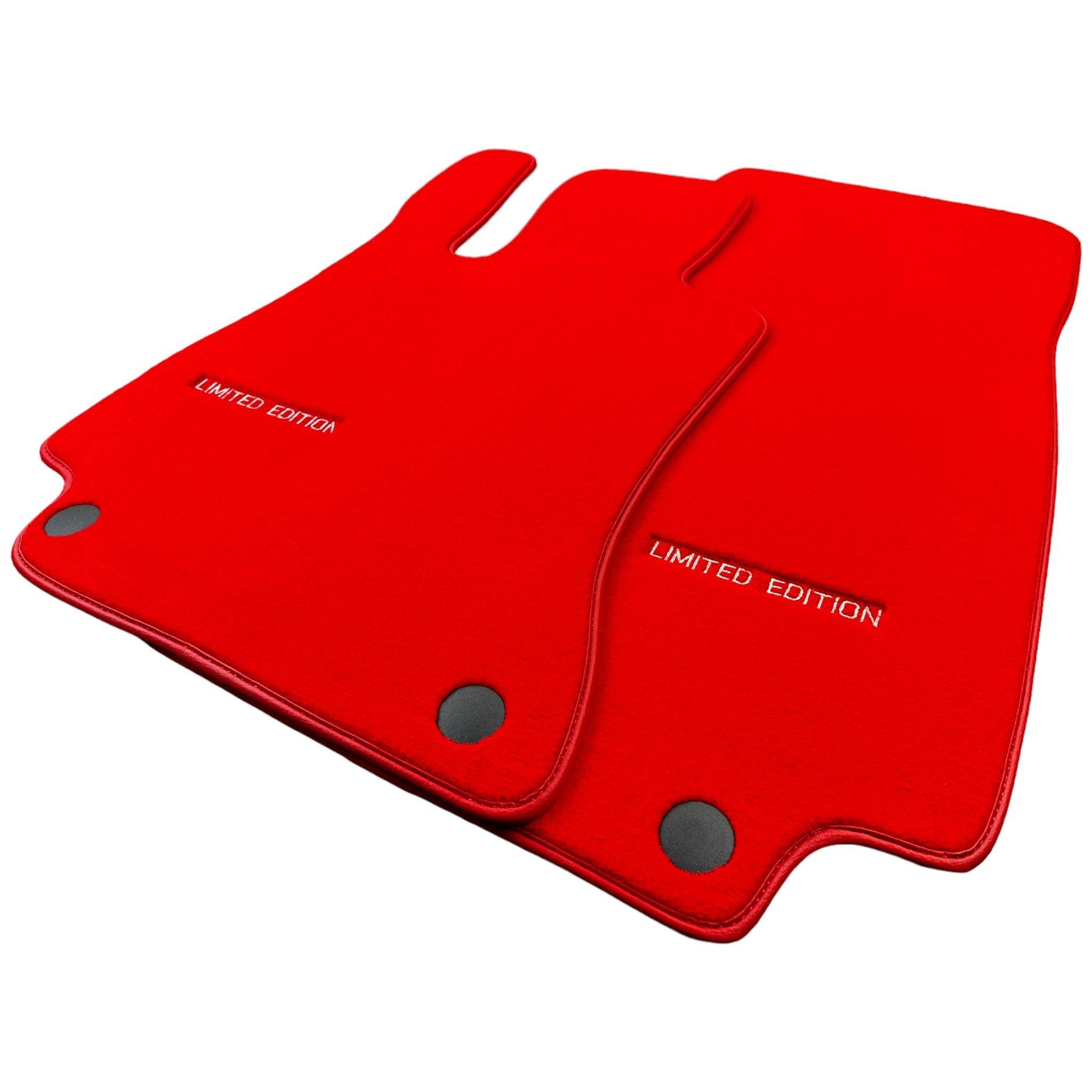Red Floor Mats For Mercedes Benz GLC-Class C253 Coupe (2020-2023) Hybrid | Limited Edition - AutoWin
