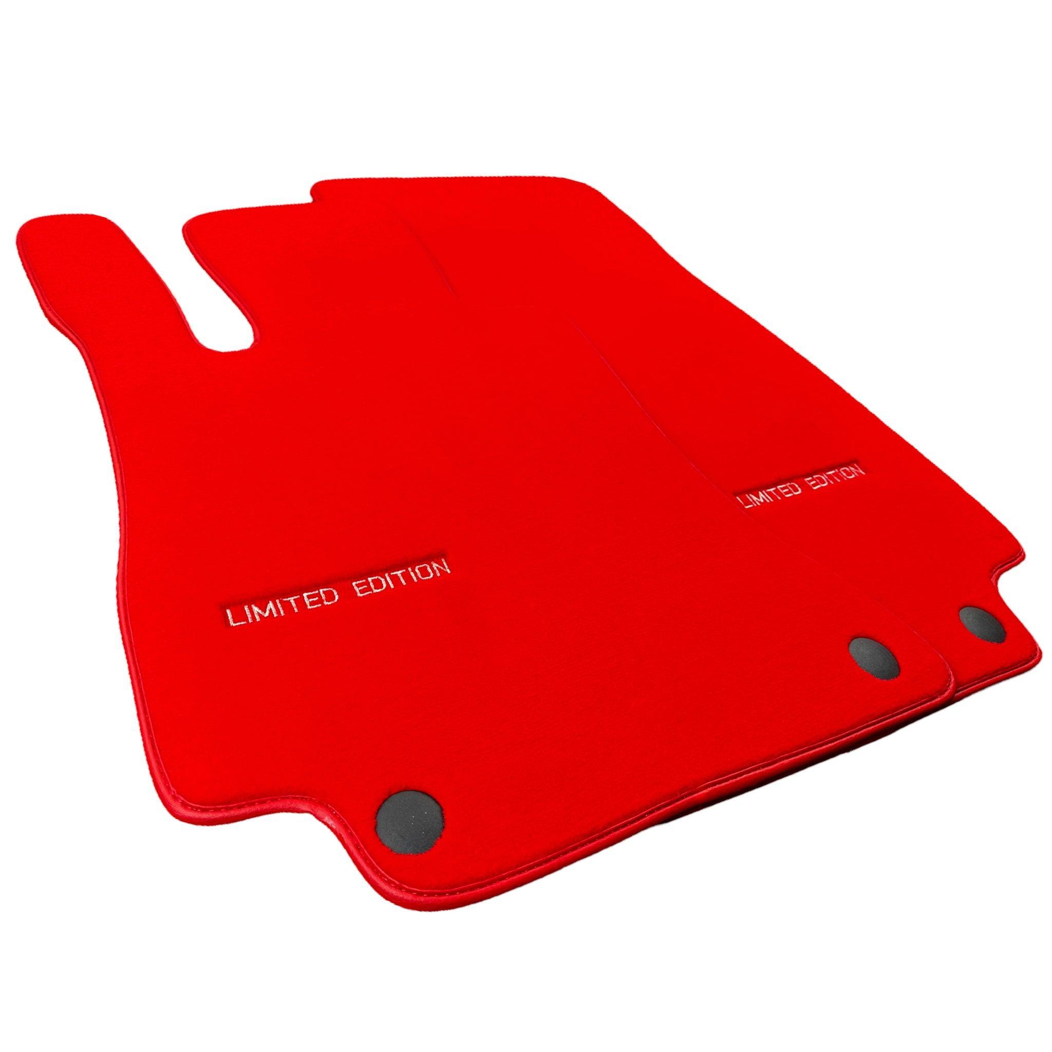 Red Floor Mats For Mercedes Benz GLC-Class C253 Coupe (2020-2023) Hybrid | Limited Edition - AutoWin